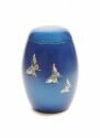 Pearl Butterfly Blue Urn